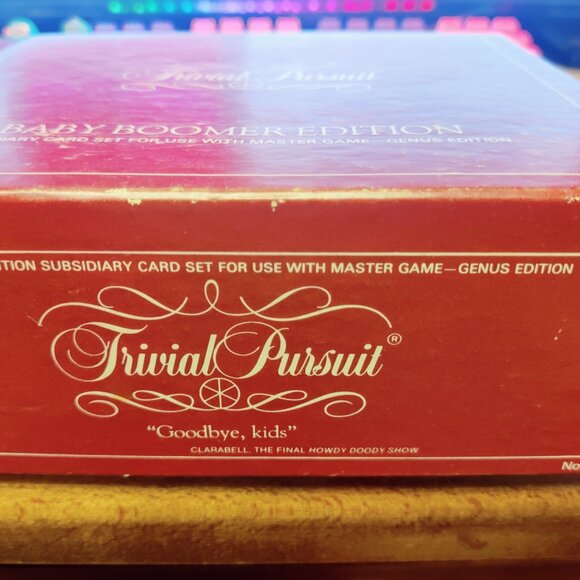 Vintage 1983 Trivial Pursuit Baby Boomer Edition Master Game Use Genius Edition - Picture 4 of 4